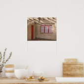 NM、ニューメキシコ、サンタフェ、キャニオンロード、伝説的 ポスター (キッチン)