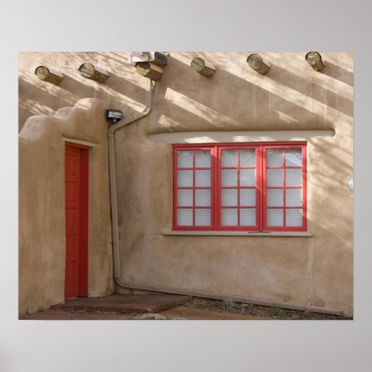 NM、ニューメキシコ、サンタフェ、キャニオンロード、伝説的 ポスター (正面)