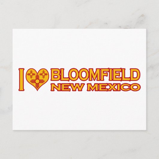 NM、I Love Bloomfield ポストカード (正面)