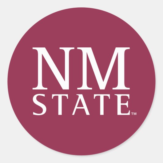 NM State ラウンドシール (正面)