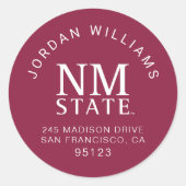 NM State ラウンドシール (正面)