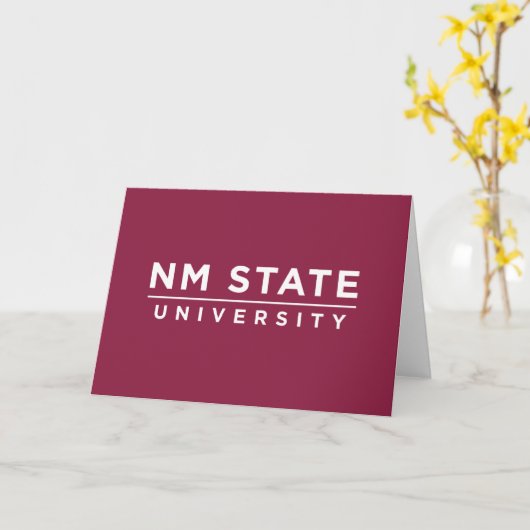 NM State University カード (黄色い花)