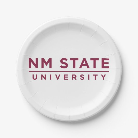 NM State University ペーパープレート (正面)
