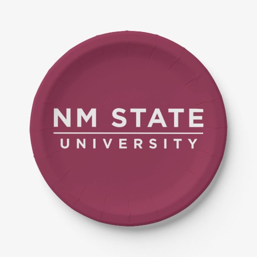 NM State University ペーパープレート (正面)
