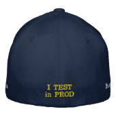 NMAPは私の副操縦士です 刺繍入りキャップ (裏面)