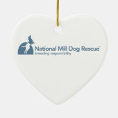 NMDRのハートのオーナメント(2味方される) セラミックオーナメント (裏面)