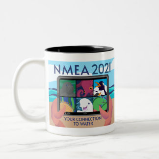 NMEA 2021ロゴ – フル ツートーンマグカップ