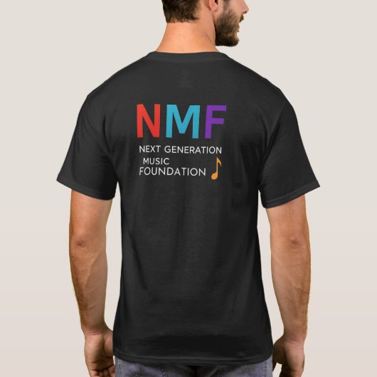  NMF – Next Generation Music Foundation Logo  Tシャツ (裏面)