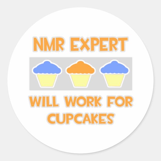 NMRエキスパート…カップケーキを食べるのに役立つ ラウンドシール (正面)