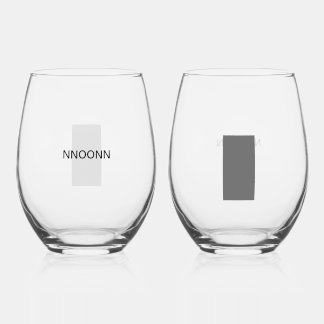 NNOONN SIMPLE LOGO CELL WINEGLASS ステムなしワイングラス