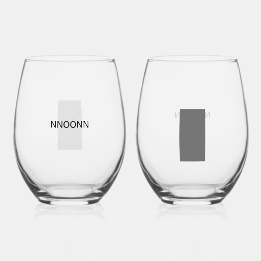 NNOONN SIMPLE LOGO CELL WINEGLASS ステムなしワイングラス (正面)