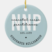 NNP新生児カスタムナース開業医 セラミックオーナメント (裏面)