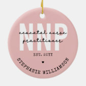 NNP新生児カスタムナース開業医 セラミックオーナメント (裏面)