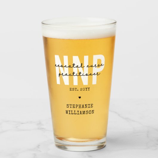 NNP新生児カスタムナース開業医 タンブラーグラス (ドリンク正面)