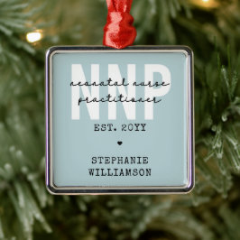 NNP新生児カスタムナース開業医 メタルオーナメント