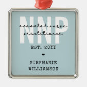 NNP新生児カスタムナース開業医 メタルオーナメント (正面)