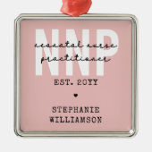 NNP新生児カスタムナース開業医 メタルオーナメント (正面)