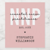 NNP新生児カスタムナース開業医 ワインラベル (シングルラベル)