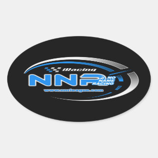 NNR iRacingスタンプ 楕円形シール