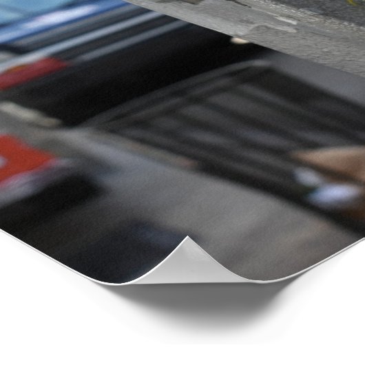 NOおもしろいポールグラフィティアーバンフォトグラフィー ポスター (角)