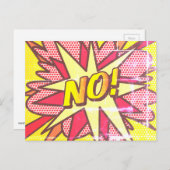 NOおもしろいレトロ漫画ブックアーポップ・アートのト ポストカード (正面/裏面)