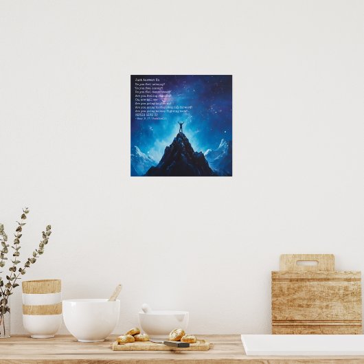 noと答える(ドア1053) ポスター (キッチン)