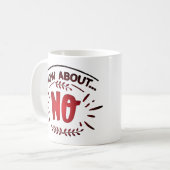 NOについて コーヒーマグカップ (正面左)