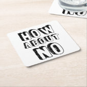 Noについて スクエアペーパーコースター (アングル)