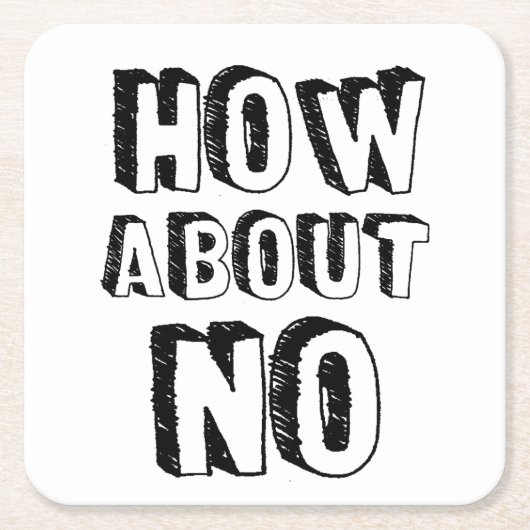 Noについて スクエアペーパーコースター (正面)