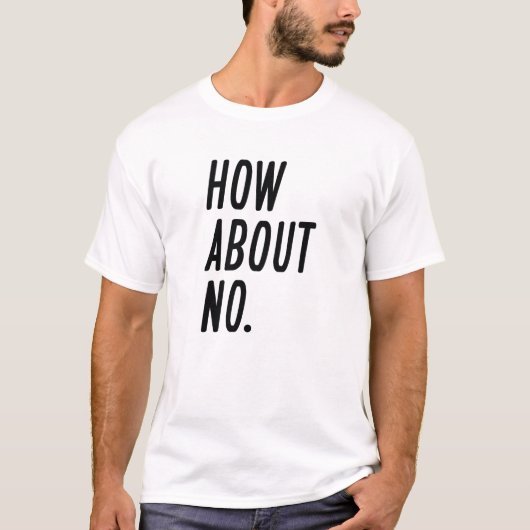 Noについて Tシャツ (正面)