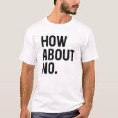 Noについて Tシャツ (正面)