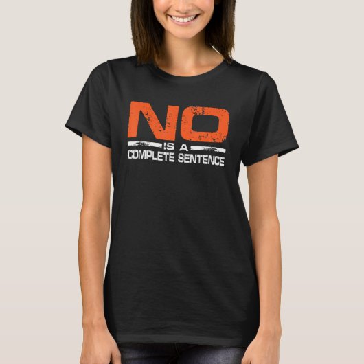 Noは完全な文である Tシャツ (正面)