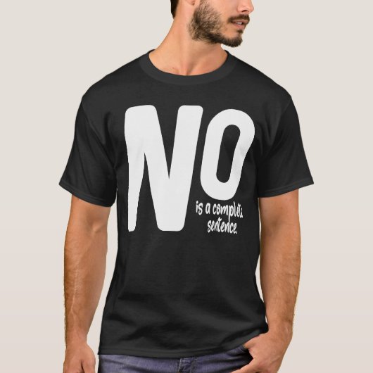 NOは完全な文1 Tシャツ (正面)