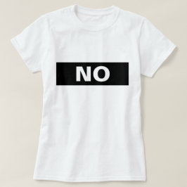 NoまだNo背面の両面 Tシャツ