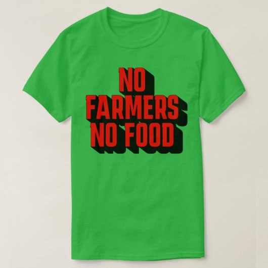 Noオランダ農家No food Tシャツ (デザイン正面)