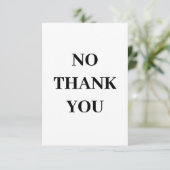 NOサンキューカードNoと答える サンキューカード (スタンド正面)