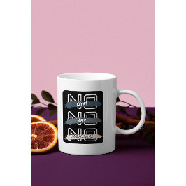 NoジムNo Abs No Re後悔はっきりしたデザイン コーヒーマグカップ