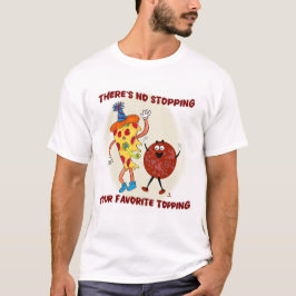 No'ストップ's thatトッピングピザ漫画 tシャツ