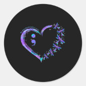 Noストーリーはあまりにも早く自殺すべき認識度ドラ ラウンドシール (正面)