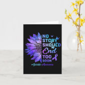 Noストーリーはあまりにも早く自殺するべきである認識度4 カード (黄色い花)