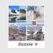 NOスバルバード – Gullybreen Magdalenefjorden - シール (シート)