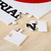 NOデュリアン熱帯果実サイン ジグソーパズル (側面)