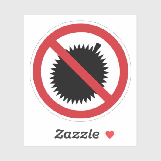 NOデュリアン熱帯果実⚠タイのサイン⚠ シール (シート)