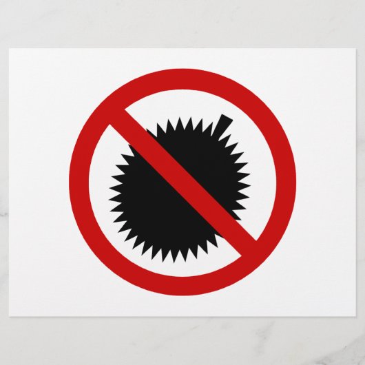 NOデュリアン熱帯果実⚠タイのサイン⚠ チラシ (正面)