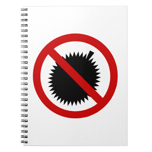 NOデュリアン熱帯果実⚠タイのサイン⚠ ノートブック (正面)