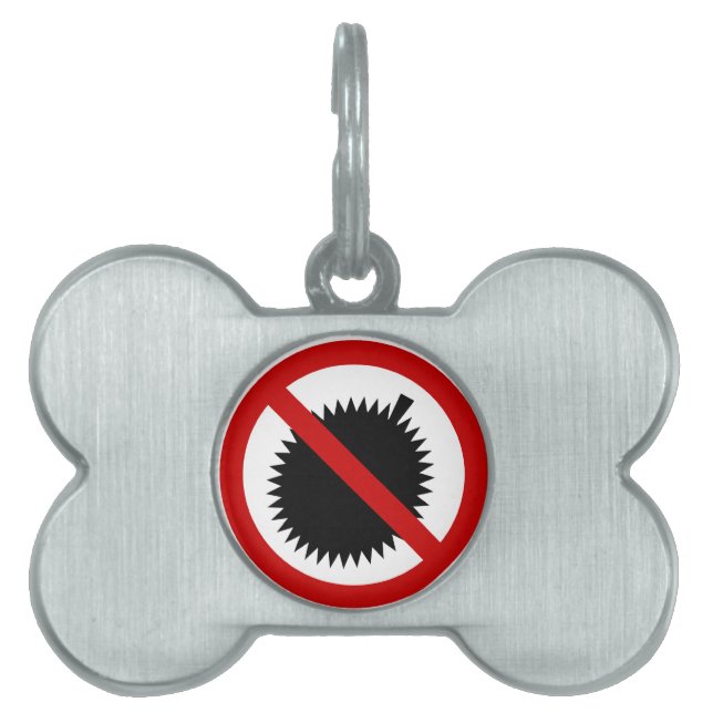 NOデュリアン熱帯果実⚠タイのサイン⚠ ペットネームタグ (正面)