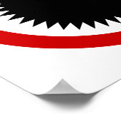 NOデュリアン熱帯果実⚠タイのサイン⚠ ポスター (角)