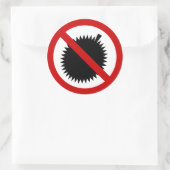 NOデュリアン熱帯果実⚠タイのサイン⚠ ラウンドシール (バッグ)