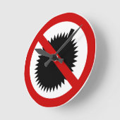 NOデュリアン熱帯果実⚠タイのサイン⚠ ラウンド壁時計 (傾斜)