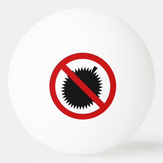 NOデュリアン熱帯果実⚠タイのサイン⚠ 卓球ボール (正面)